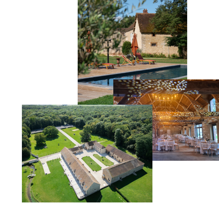 Mariage élégant dans un château, couple heureux, décoration raffinée